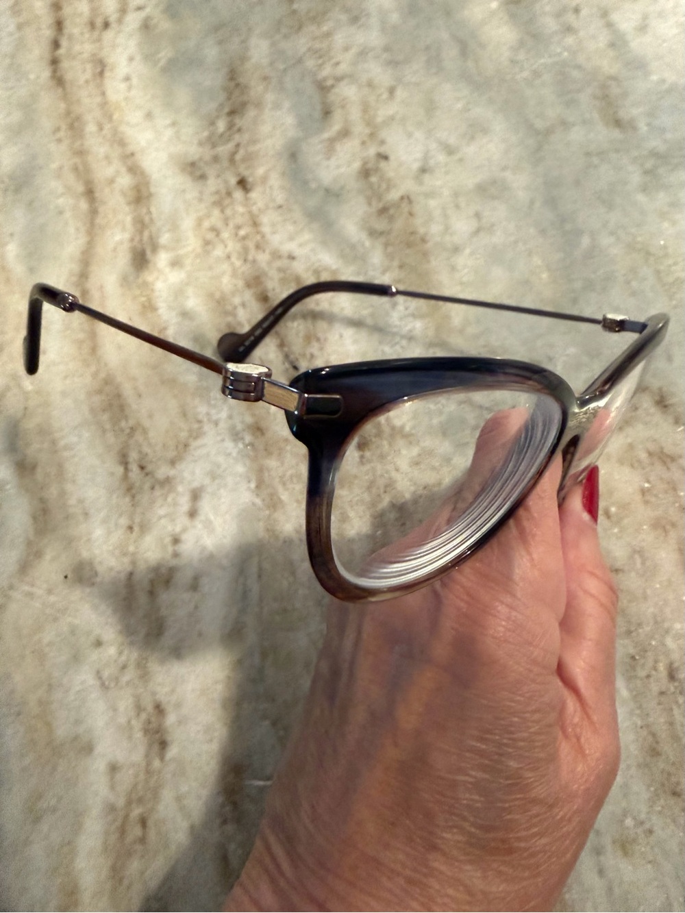 Moncler Tortoiseshell Cat-Eye Glasses Frame, model 5018 092 - Picture 7 of 9
